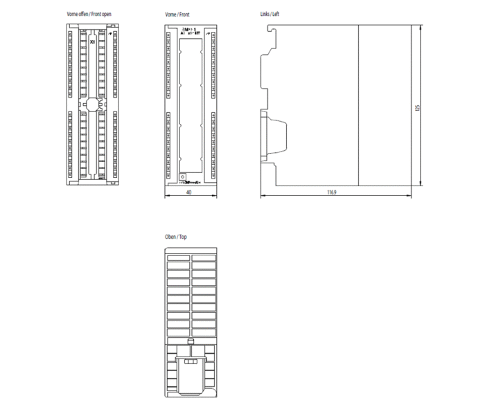 S7-300: SM 331, 8 AI X 12-14+S BITS SIEMENS 6ES7331-7KF02-0AB0 - Imagem 2