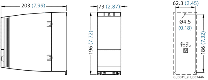 G120C 380V LO:4KW 8,8A DP SIEMENS 6SL3210-1KE18-8UP1 - Imagem 2