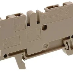 Conector Mola ZDU 2.5 2.5mm² Bege Weidmuller 1608510000
