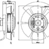 Ventilador Axial 170MM EbmPapst A2D170-AA04-01 | Trifásico 220/380V - Imagem 2