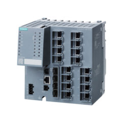 Switch Siemens SCALANCE XR416-4M | 6GK5416-4GS00-2AM2 | 16 RJ45 + 4 Mídia