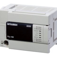 PLC, FX3U Base Unit AC 100-240 V: 8 inputs DC 24 V; 8 relay outputs, modelo: CPU FX3U16MR-ES