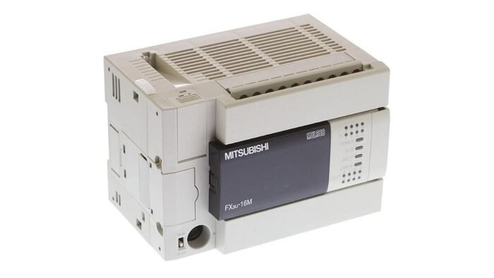 PLC, FX3U Base Unit AC 100-240 V: 8 inputs DC 24 V; 8 relay outputs, modelo: CPU FX3U16MR-ES - Imagem 2